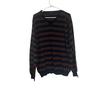 J crew vneck stripe sweater